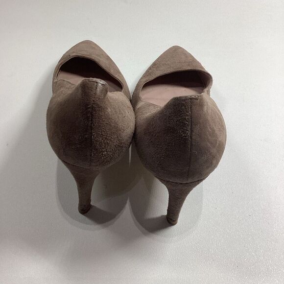 Taryn Rose Gabriela Pump Heels Taupe Suede Leather Comfort Shoes Size 9 - Picture 10 of 15